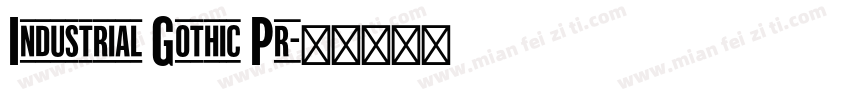 Industrial Gothic Pr字体转换